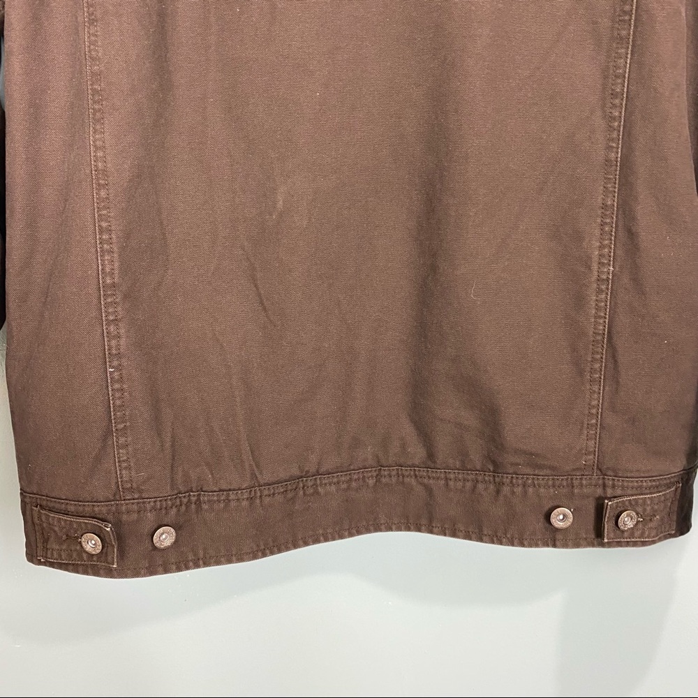 Woolrich Barn Sherpa Lined Jacket Corduroy Collar Sz L - Picture 10 of 11